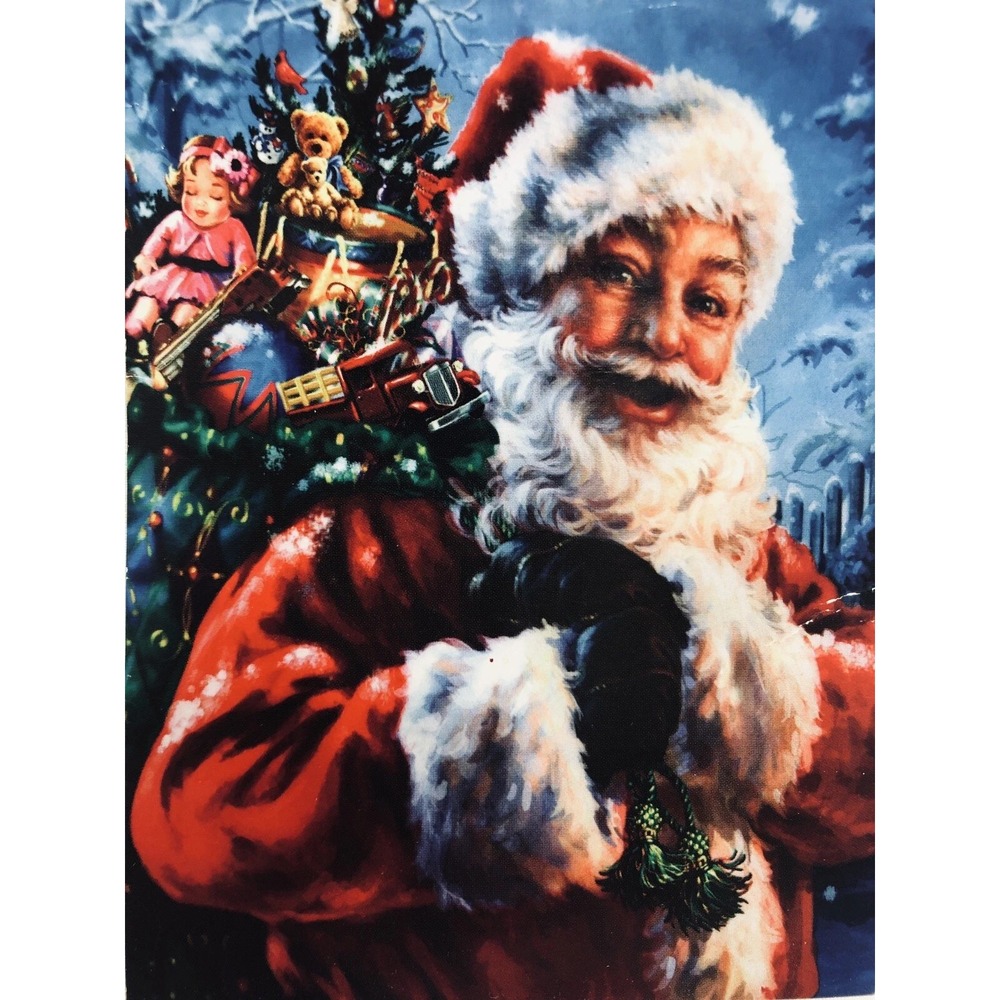 Home Accents Decorative Holiday House Flag 29 x 43 in Christmas Santa Clause New